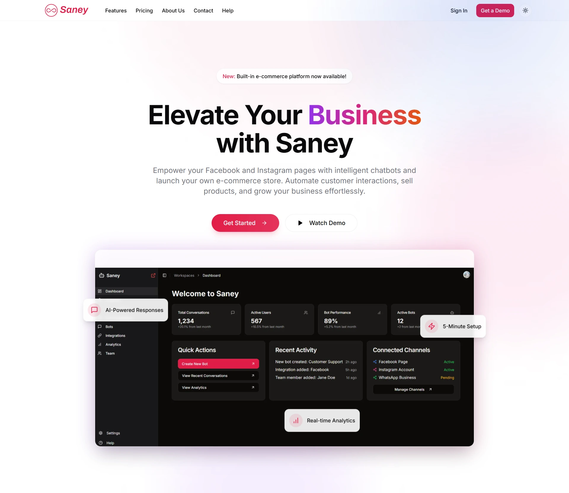 Saney storefront product screenshot