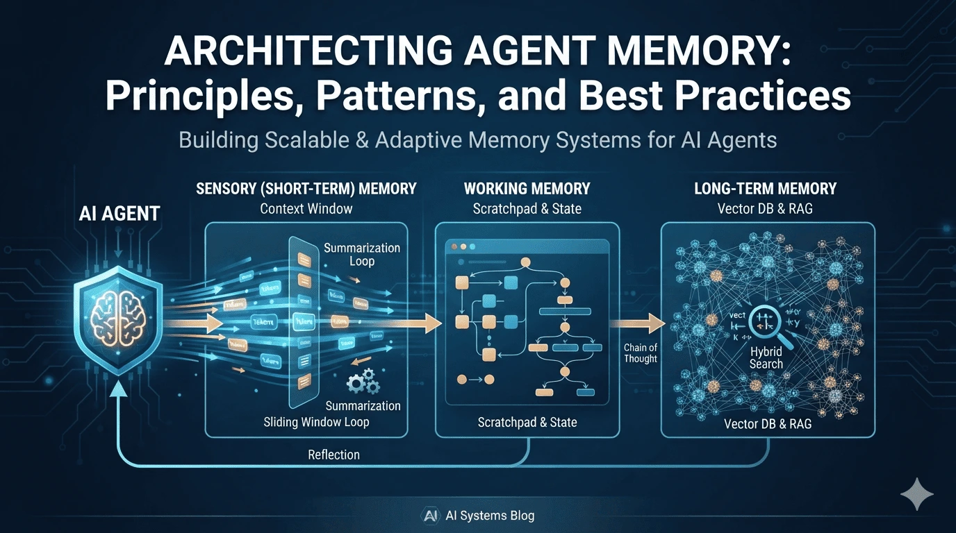 Architecting Agent Memory: Principles, Patterns, and Best Practices