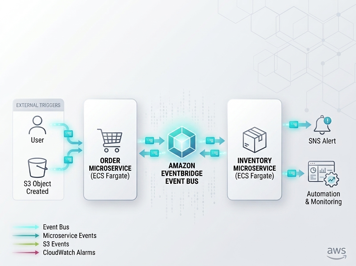 Building Event-Driven Microservices on AWS: Integrating EventBridge with ECS Fargate